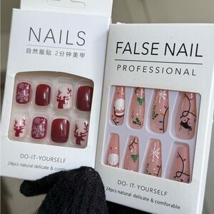 Festive Reindeer and Santa Nail Set